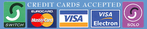 CREDIT CARDS ACCEPTED